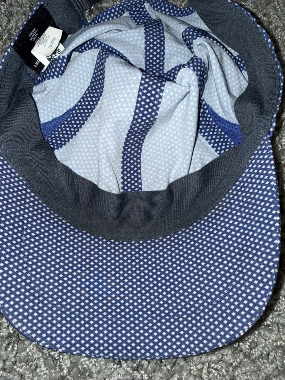 Under Armour purple and White Dot Running Cap Youth
